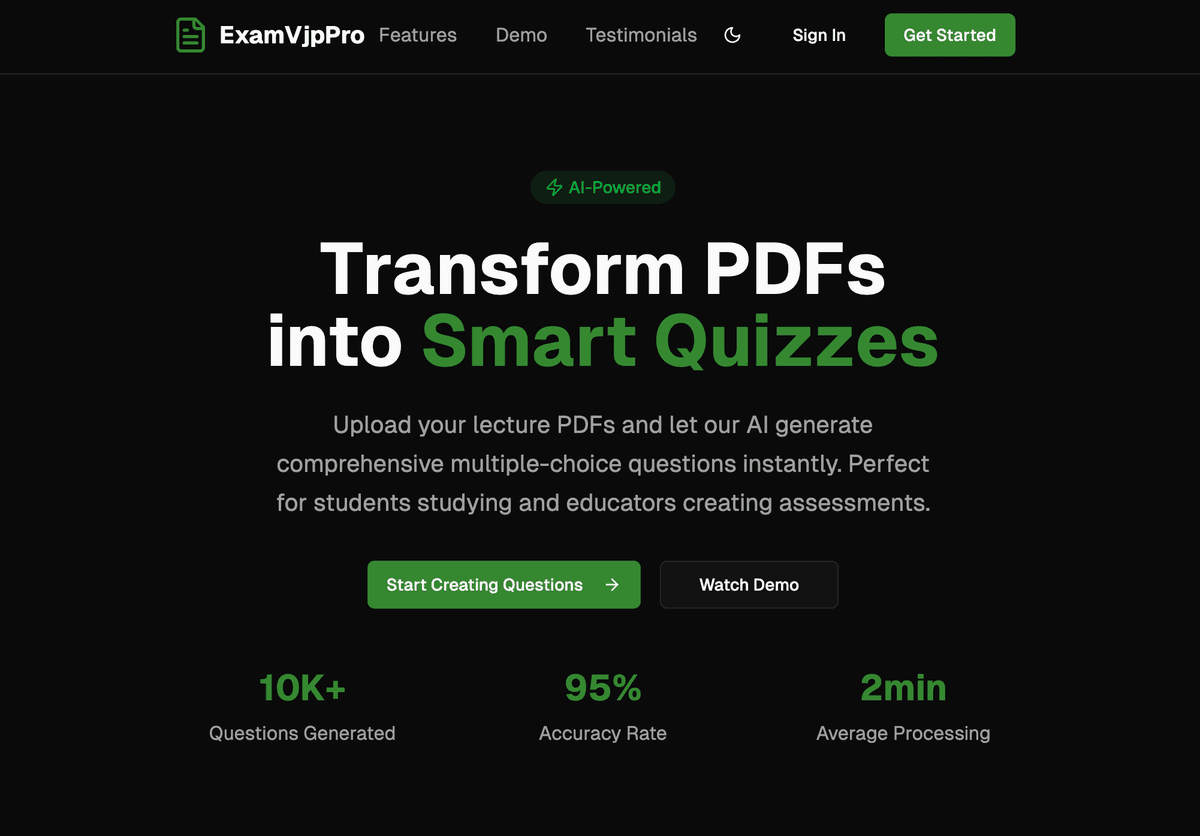 ExamVjpPro project screenshot