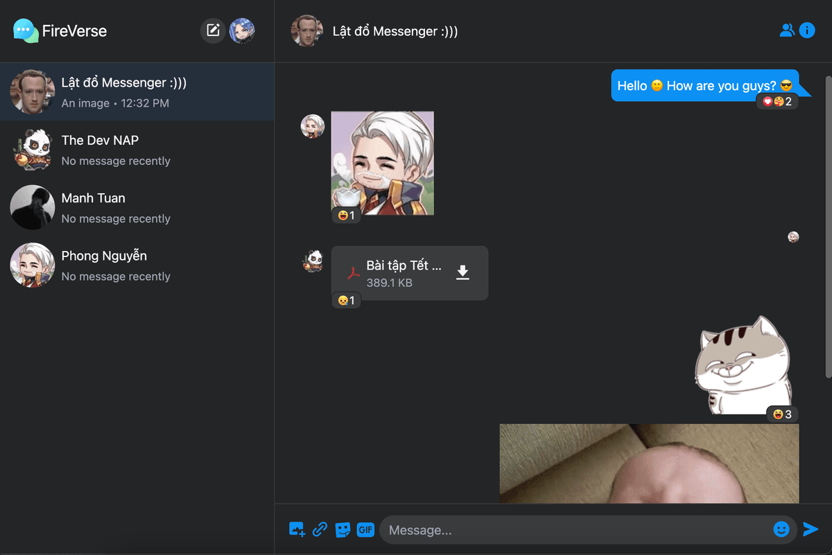 FireVerse project screenshot